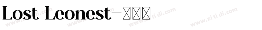 Lost Leonest字体转换